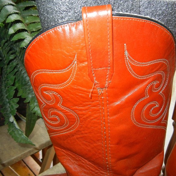 Dingo Acme Mens Western Cowboy Boots 7799 Embroidered  Brown Leather USA 10D - Picture 6 of 10